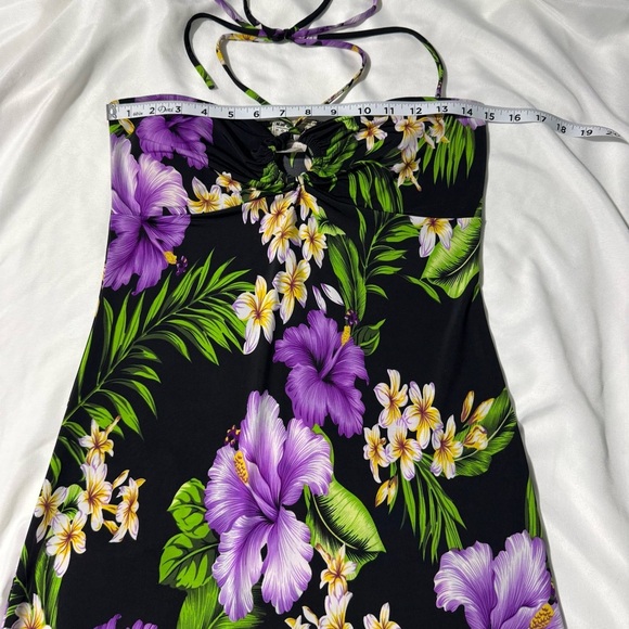 Napua Collection Honolulu Sundress Beach Coverup Tropical Floral Print Vacay - Picture 11 of 15